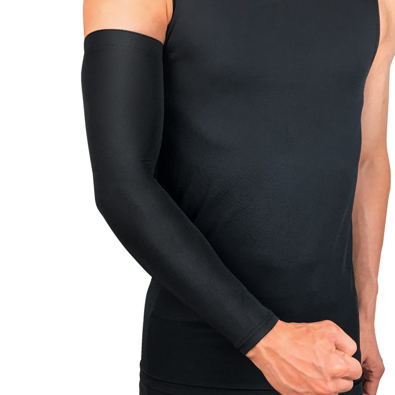 

1pcs Sports Arm Compression Sleeve Basketball Cycling Climbing Fishing Arm Warmer Summer UV Protection, White