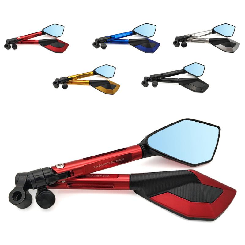 

New Motorcycle mirror rearview mirror modification accessories red/blue/gold/silver/orange