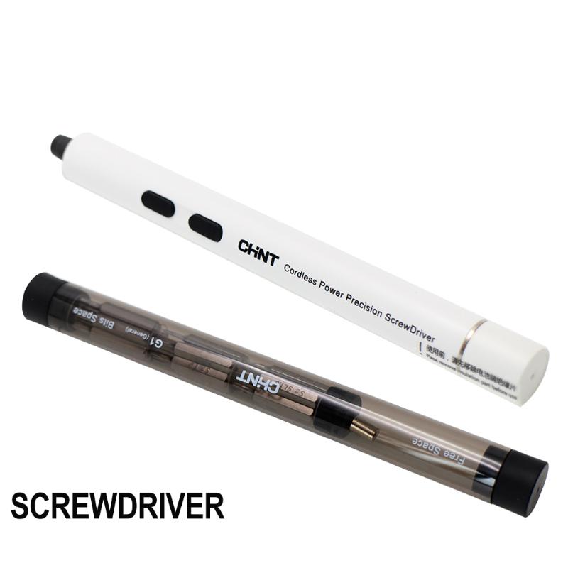 

Mini Electric Crodless Power Precision Screwdriver LED Light Hand Tools Maintenance Tool kit Disassembly screwdriver