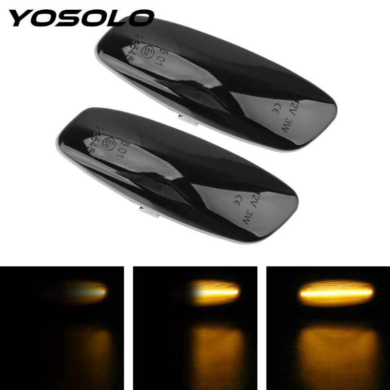 

Dynamic LED Side Marker Light Turn Signal Indicator Light for 207 308 3008 5008 RCZ Partner Sequential Signal Blinker, As pic