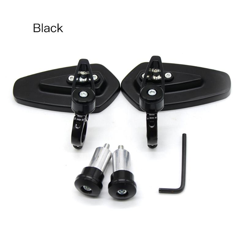 

2pcs 7/8" 22mm Motorcycle Mirrors Bar End Glass Rear View Motor Handlebar End Mirror Safe Racer Motorcycle Mirrors