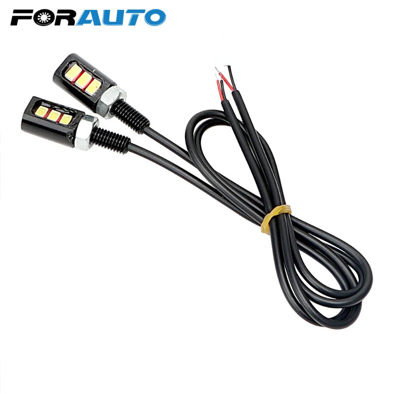 

FORAUTO 2pcs Car Licence Plate Light Screw Bolt Lamp Auto Motorcycle Tail Light Car-styling 12V LED 5630 SMD Auto Accessories, As pic