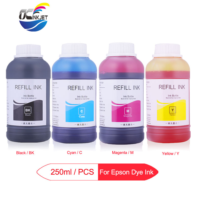

4x250ml Refill Dye Ink Bottle For Stylus 4000 7600 9600 7400 7600 7450 9400 9450 4800 4880 7800 7880 9800 9880 Printer Ink