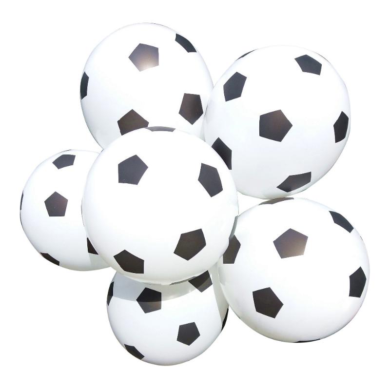 

12inch Thicken Soccer Balloon White Color Kids Toys Football Balloon Baby Shower Decoration Party Supplies