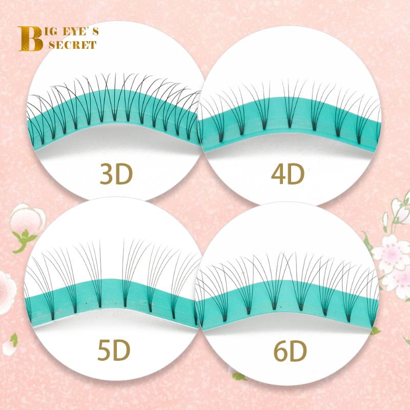 

Big eye's secret Lashes Extension 3D/4D/5D/6D Short Stem Volume Fans Makeup Lashes Premade Fans Eyelash Extension