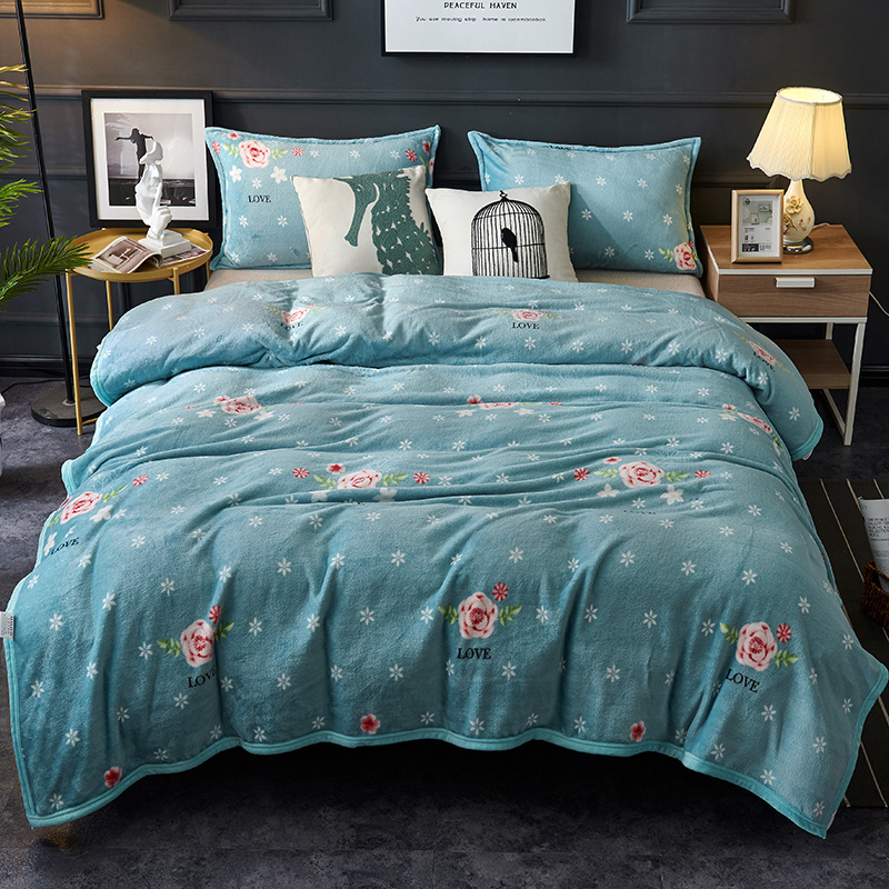 

All season Blankets Light-Dual Sided Super Soft Blanket- Winter-Comfort flower bed sheet thorws blankets king-Queen Size