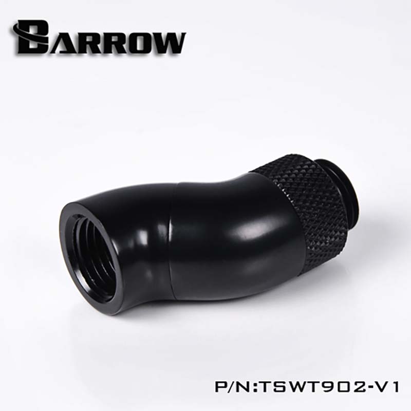 

Barrow TSWT902-V1 Rotary Fitting,90degree Double Rotation,G1/4 water cooler heatsink gadget,Rotating Adaptors