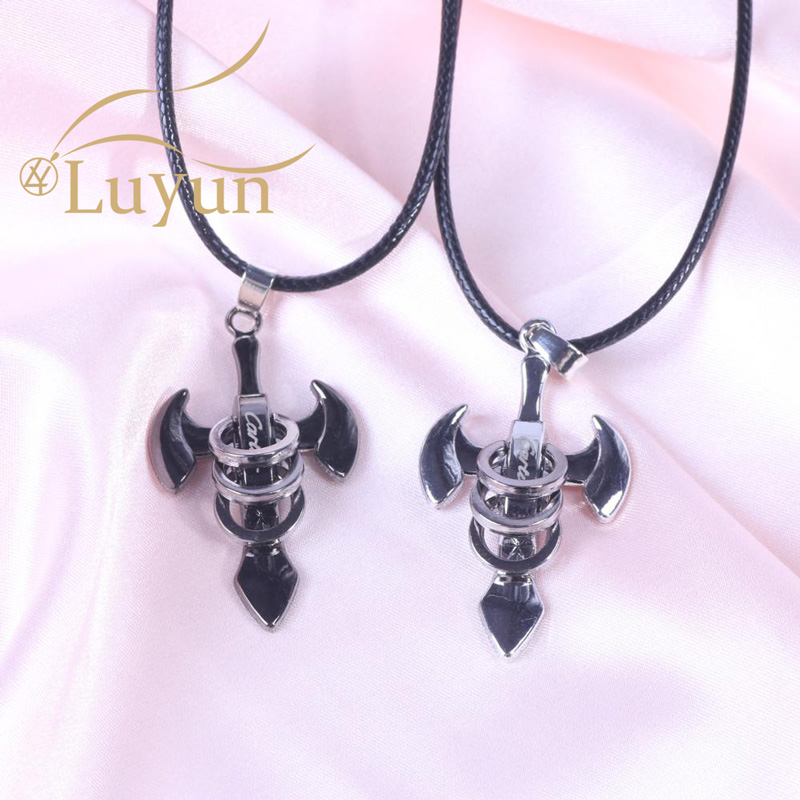 

Luyun Creative 2 styles Stainless Steel Cross Necklace Pendant Simple Hiphop/Rock Couples Box Chain Necklace