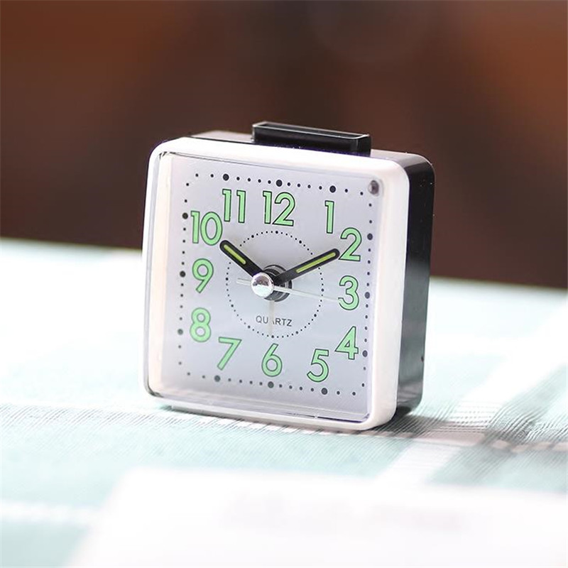 

Silent Student Alarm Clock Creative Concise Antique Snooze Straps Night Light Table clock simple mini alarm