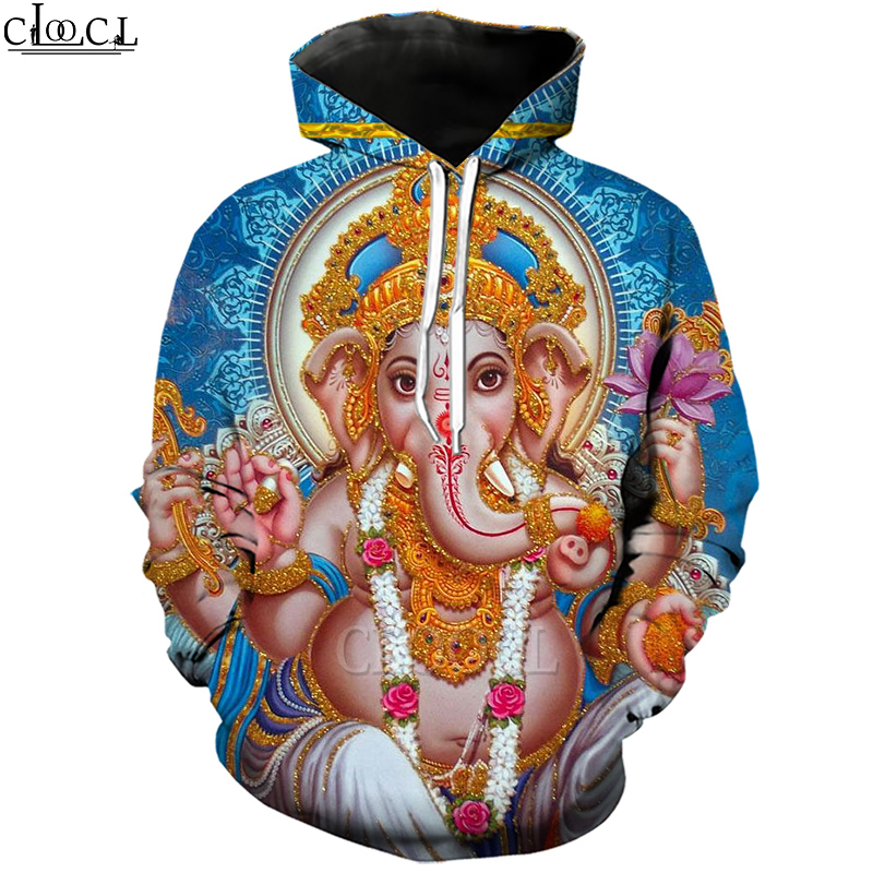 

CLOOCL Hinduism God Lord Ganesha Hoodies 3D Print Streetwear Tops Hip Hop Hoodie Sudadera Hombre Men Women Hoodie Tracksuit, Hoodie 1