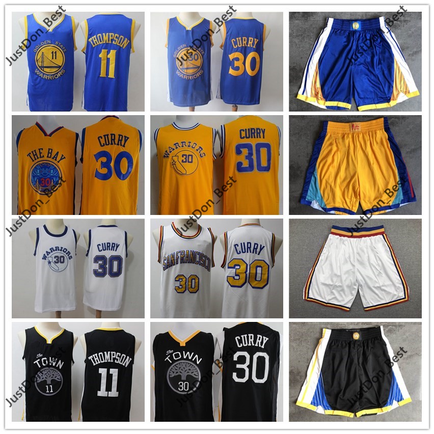 

Mens Vintage Jersey Klay 11 Thompson Stephen 30 Curry Basketball Shorts Basketball Jerseys White, Like pics