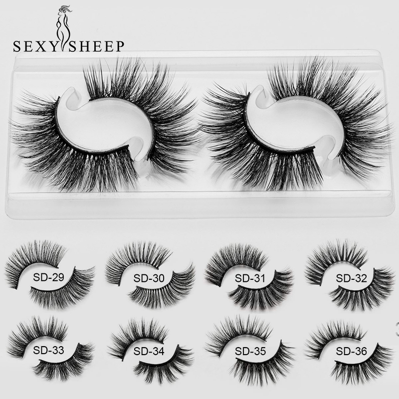 

SEXYSHEEP 2 pairs natural false eyelashes fake lashes makeup kit 3D Mink Lashes eyelash extension mink eyelashes maquiagem