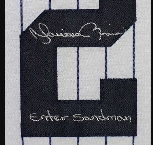

Mariano Rivera Enter Sandman Signed signatured Autographed Jersey shirts, As photo