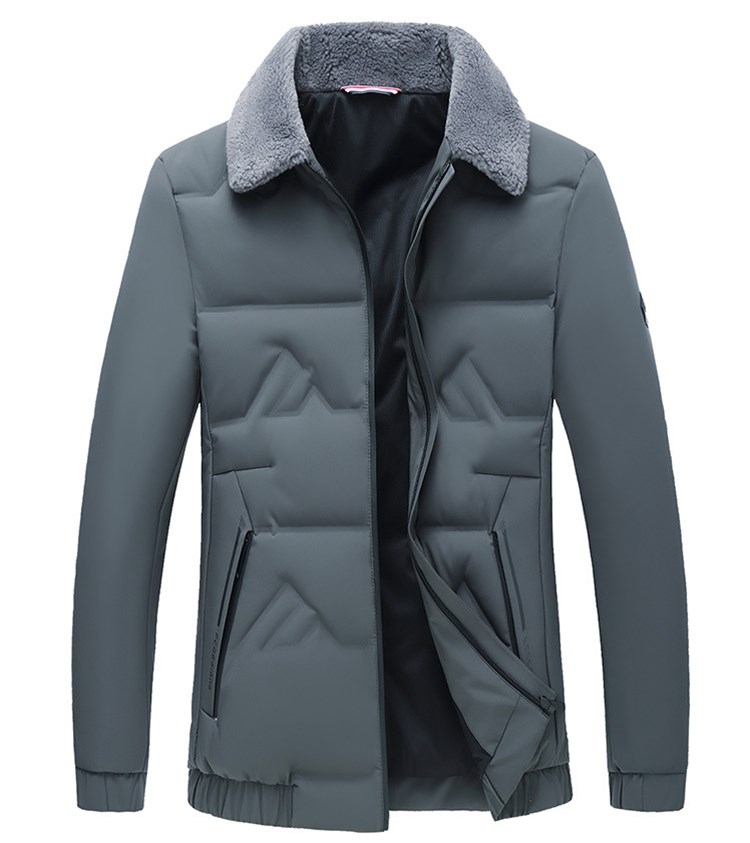 

Hot selling 2020 winter mens down jackets Europe America new business solid color warm thick down jacket high-quality fur collar slim coats, Blue
