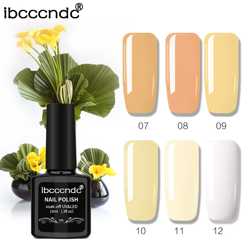 

Newest 6pcs/lot Nail Polish 10ml Salon Nude Color Led Nail Gel Polish Long Lasting UV Gel Varnish Dry With Led Lamp, 19 20 21 22 23 24