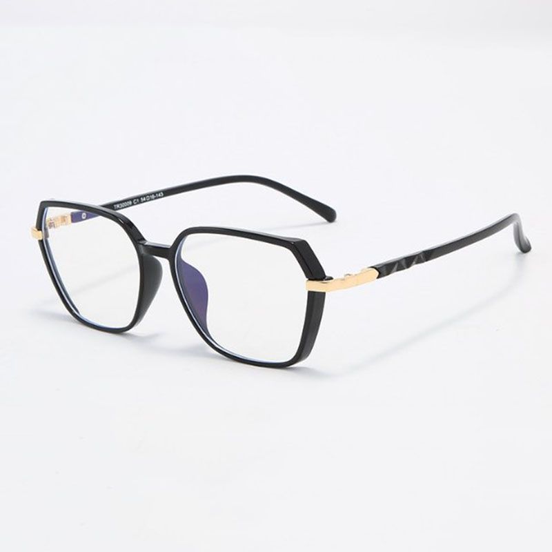 New Arrival Full TR90 Plastic Light Frame With Gilding Metal Hinge Fashion Colors Big Eyes Optical Glasses Wholesale-image-586463234