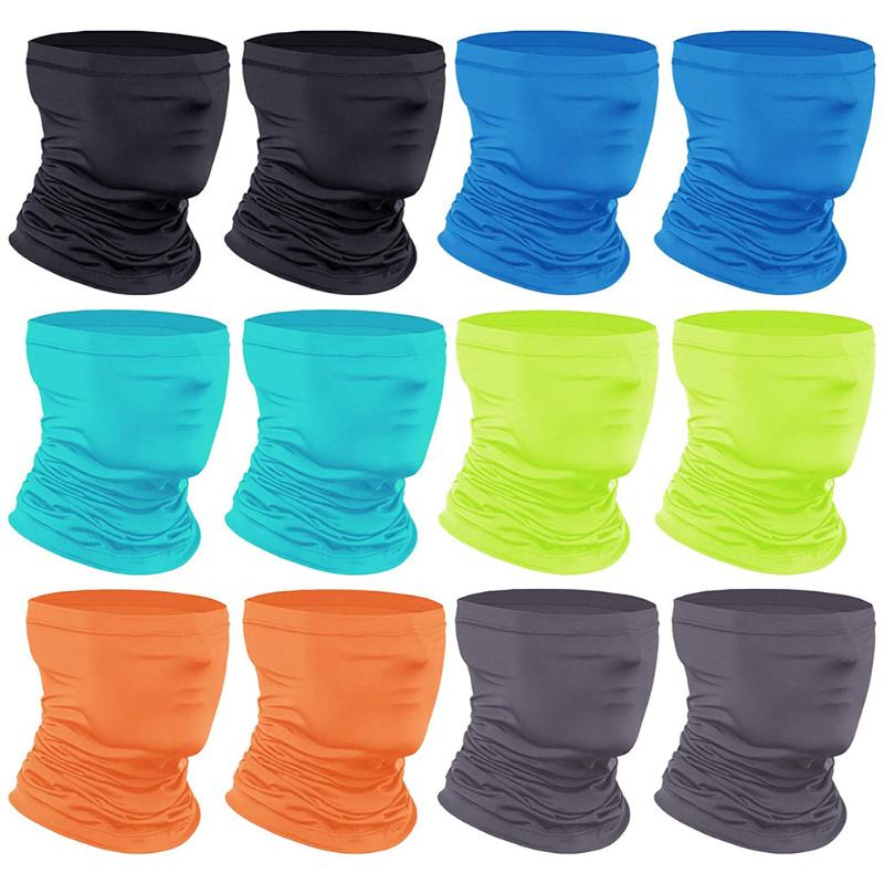 

Silk Summer Sunscreen Scarf turban outdoor men women multi-function sport riding Headband Neck Tube Bandana Dustproof