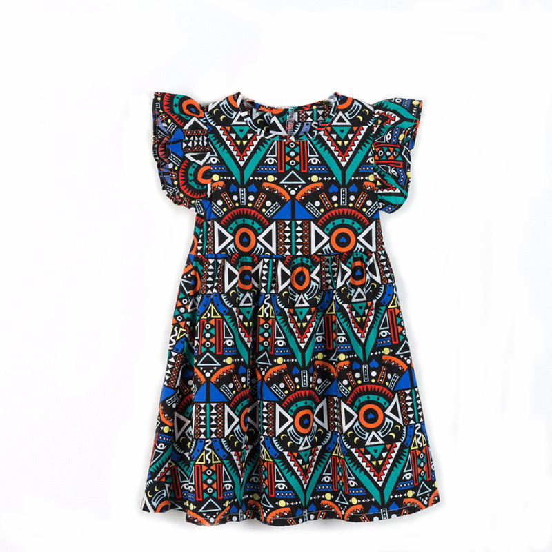 

Girls Casual Cotton Dresses Summer Children Short Sleeve Vestidos Baby Girls Beach Clothes Dress Kids Princess Dresses For Girl, As pictures3