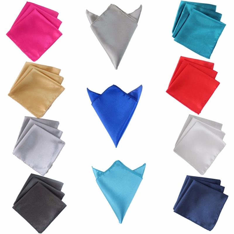 

50pcs Wedding Table Napkins 30*30cm Square Satin Fabric Napkin Pocket Handkerchief for Wedding Decoration Event Party Supplies