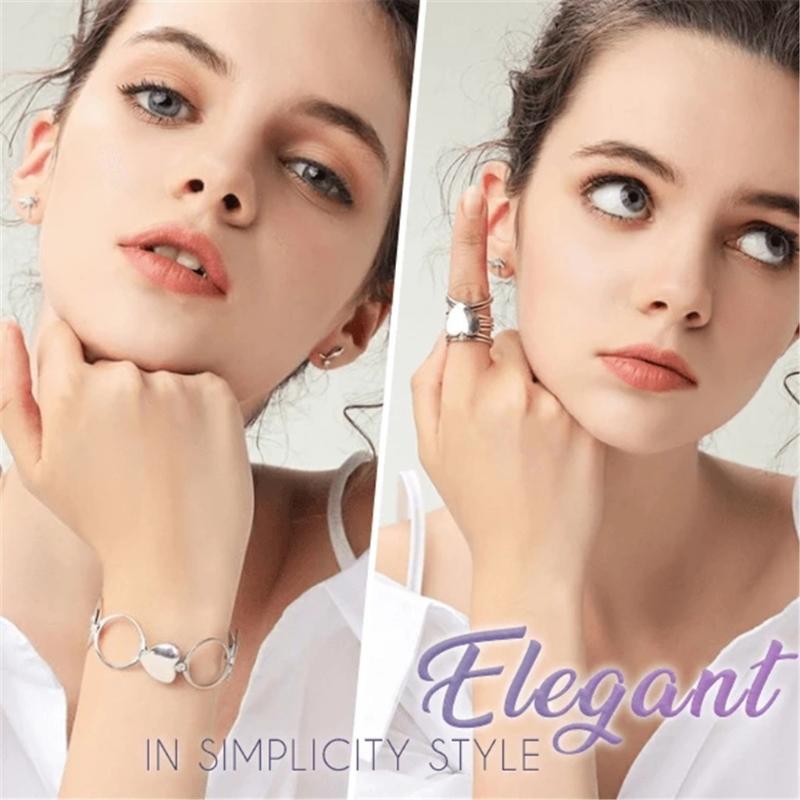 

Retractable Bracelet Change Bracelet Love Heart Folding Magical Jewelry Female Anniversary Birthday Bracelets Gifts