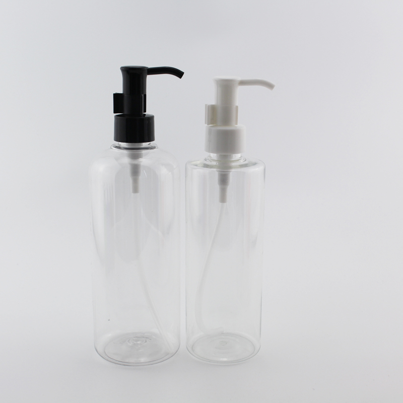 

High Quality Plastic Oil Pump Bottles 300ml 400ml Big PET Container For Essential Oil Lotion Liquid Soap Cosmetics