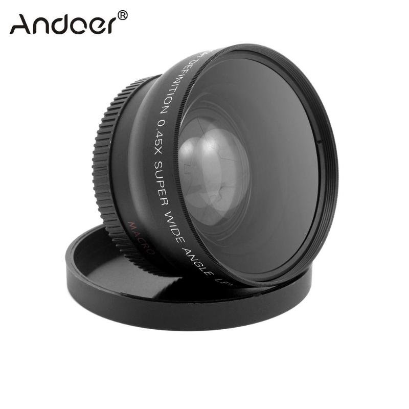 

HD 52MM 0.45x Wide Angle Lens with Macro Lens for Canon Nikon Sony Pentax 52MM DSLR Camera