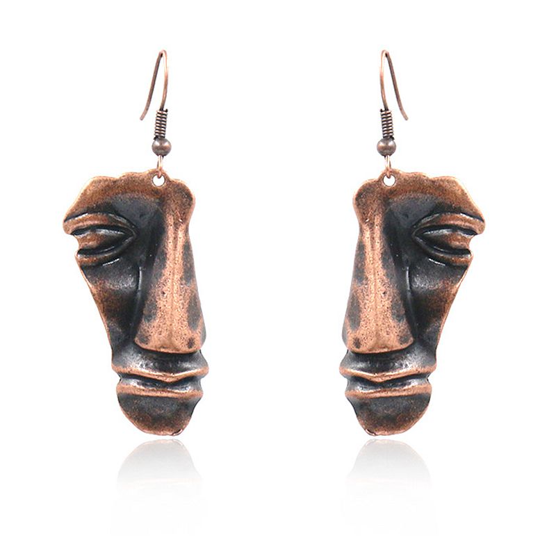 

Explosive Personal Face Ear Hook Funny Abstract Earrings Female Earrings Wholesale Alloy