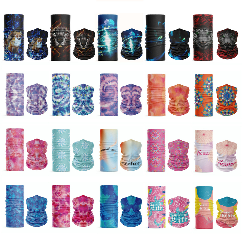 

2021 Designer Masks Outdoor cycling scarf bandana magic scarves sunscreen hair band sport headwear headband multifunctional customized scarfs
