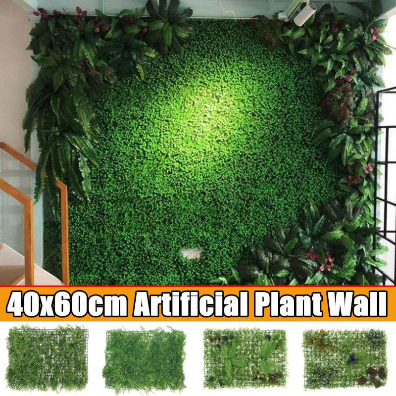 

40x60cm Artificial Green Plant Lawns Carpet for Home Garden Wall Landscaping Green Plastic Lawn Door Shop Backdrop Image Grass, 3 peanut grass