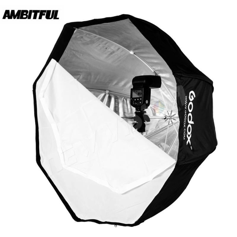 

Godox 120cm / 47in Portable Umbrella Octagon Softbox Brolly Reflector for Speedlight Flash