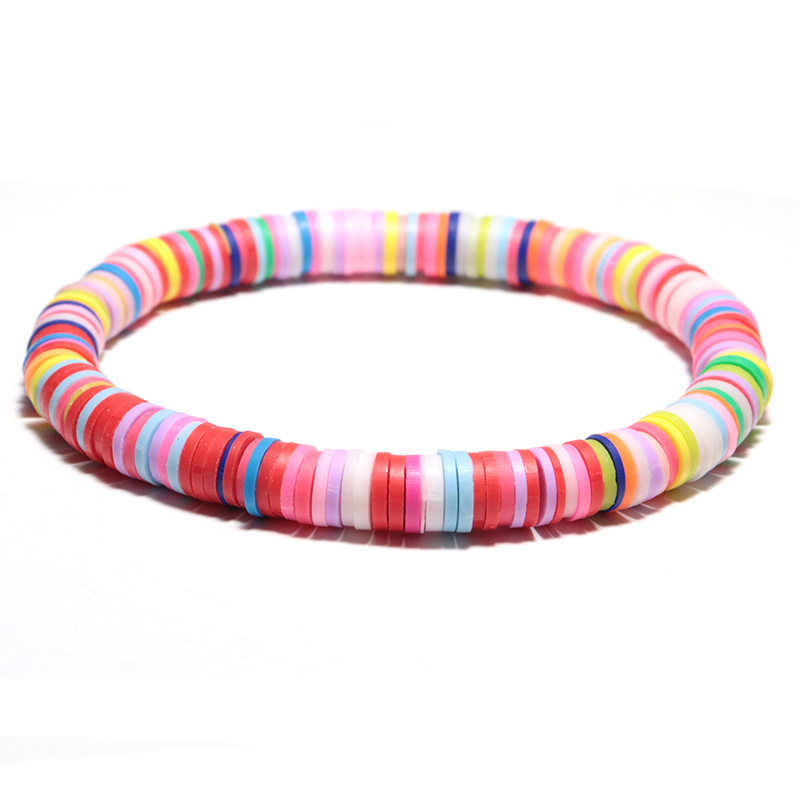 

2020 New Fashion Women Brazalete 6mm Soft Ceramics Charm Braslet Bohemian Hand Jewelry Summer Beach Joyas Best Friend Braclets