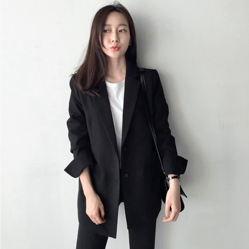 

Black Suit Jacket Women 2020 Spring New Fashion Loose Small Suit Shirt Female Coat Women' Blazer Slim Women' Clothing