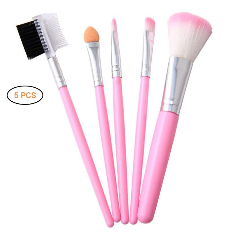 

5pcs Professional Makeup Brushes Powder Eyeshadow Eyelash Cheek Brush Set Cosmetic Tool