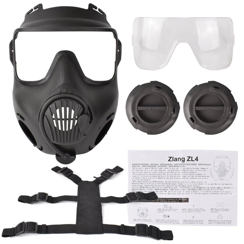 

harmful gases Protection mask Outdoor riding mask tactical gas riding water bomb paintball army fan equipment, As pic