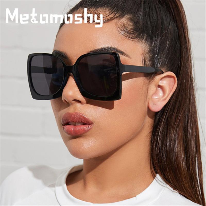 

Oversized Sunglasses Woman Fashion Square Sun Glasses Big Black Frame Sunglasses Vintage Retro Shades Unisex Oculos Feminino