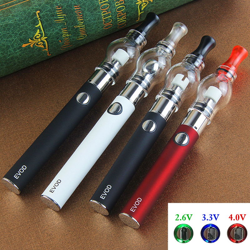 

Variable voltage Glass Globe Bulb Starter Kit 650 900mAh 1100mah Ego Evod preheat VV Battery Wax Dome Vaporizer Dab Vape Pen, Multi