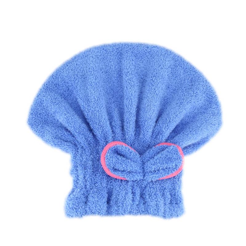 

Microfibre Quick Hair Drying Bath Spa Bowknot Wrap Towel Hat Cap For Bath Bathroom Accessories B88