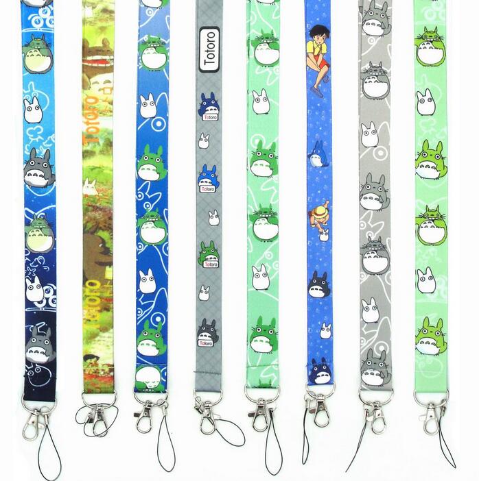 

Studio Ghibli Hayao miyazaki anime My Neighbor Totoro Spirited Away lanyard keychain mobile phone strap key ring id badge holder