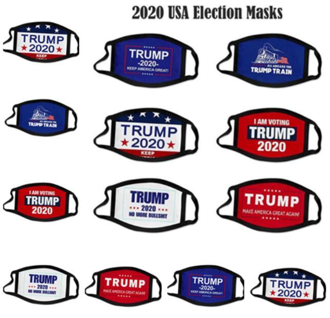 

US STOCK! Election Trump Cotton Mask Keep America Great Again Cosplay Biden Party Face Masks Anti Dust Pollution Mouth Cover, Same as the picture