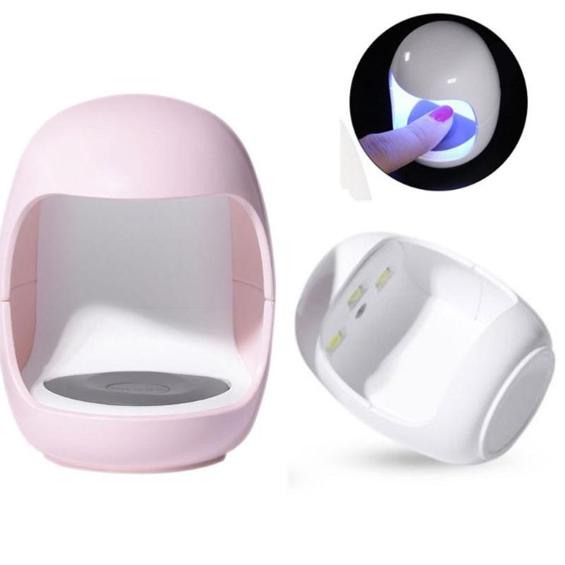 

Egg Shape Phototherapy Lamp Mini LED Nail Light 3w Timing Nail Phototherapy Machine For Gel Polish False Glue Varnish Dry, Pink