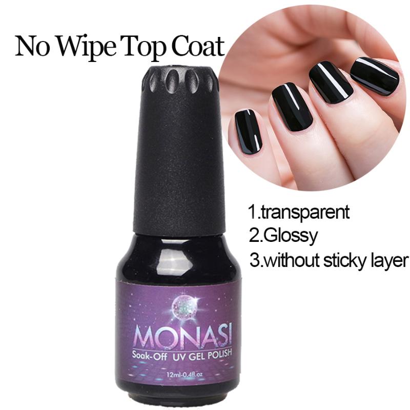 

2020 New Arrival Glossy Top Coat UV Primer Gel Varnish Soak Off UV LED Gel Nail Polish Thicker Base No Clean Top 12ml/pcs, Rubber base coat