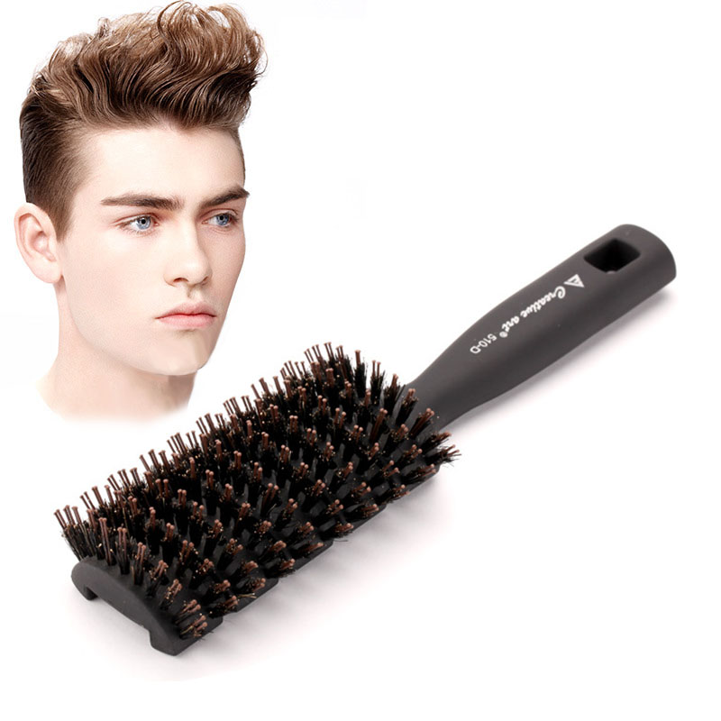

Hair Comb Professional Anti Static Soft Boar Bristles Comb Quick Dry Brush for Men & Woman Curly Detangle Hairbrush Salon Brush