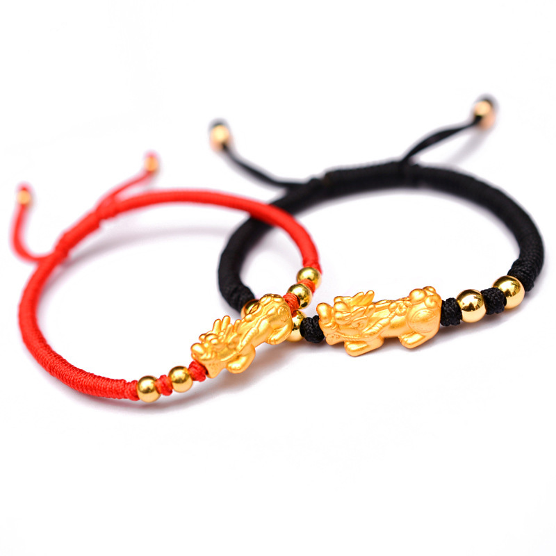 

New fashion couple red rope bracelet men and women new hand-woven gift hot sale