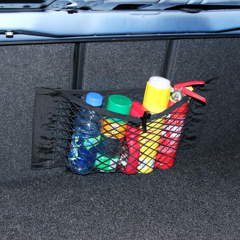 

Car Trunk Mesh Net Cargo Organizer for SantaFe Veracruz Mistra Tucson Veloster Rohens AZERA Avante IONIQ