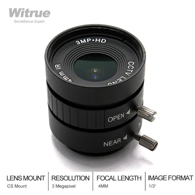 

HD CCTV Lens 3 Meagapixel CS Mount 4MM F1.4 format 1/2 for Security Cameras