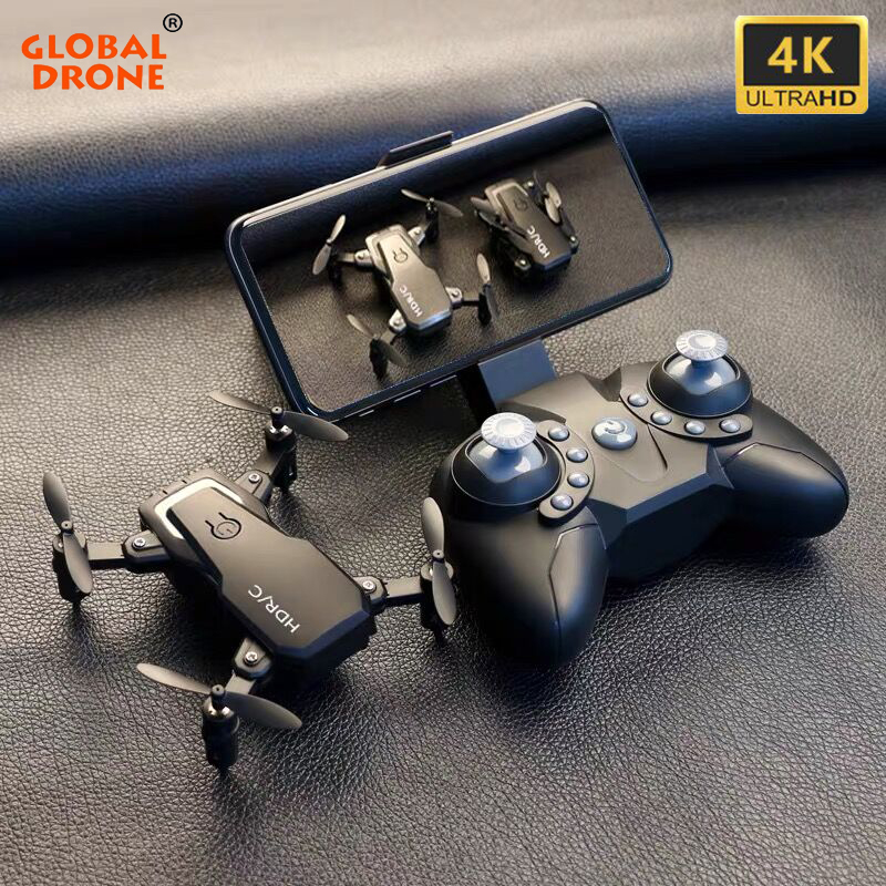 

Global Drone 4K Mini Drone 6 Axis Gyro 2.4G 4CH Drones RC Helicopter Headless Mode Pocket Quadcopter Micro Dron VS E68 SG107 E58