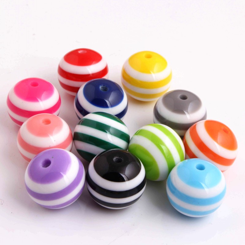 

Kwoi vita 6mm to 20MM colorful Resin Strips Beads for Fashion beads Necklace fashion Jewelry