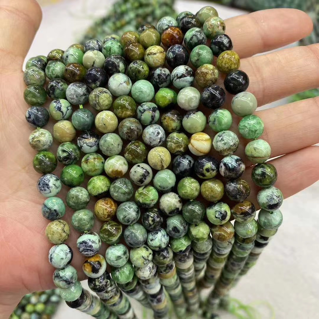 

Genuine Natural Variscite Stone Beads 6/8/10/12mm American Green Phosphorus Diaspore Variscite Stone Beads For Jewelry Making