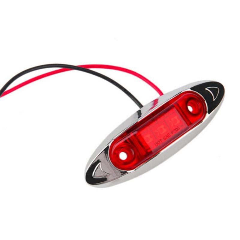 

1pc 24V 6 LED Side Front Marker Indicators Lights Lamp Truck Trailer Lorry, As pic