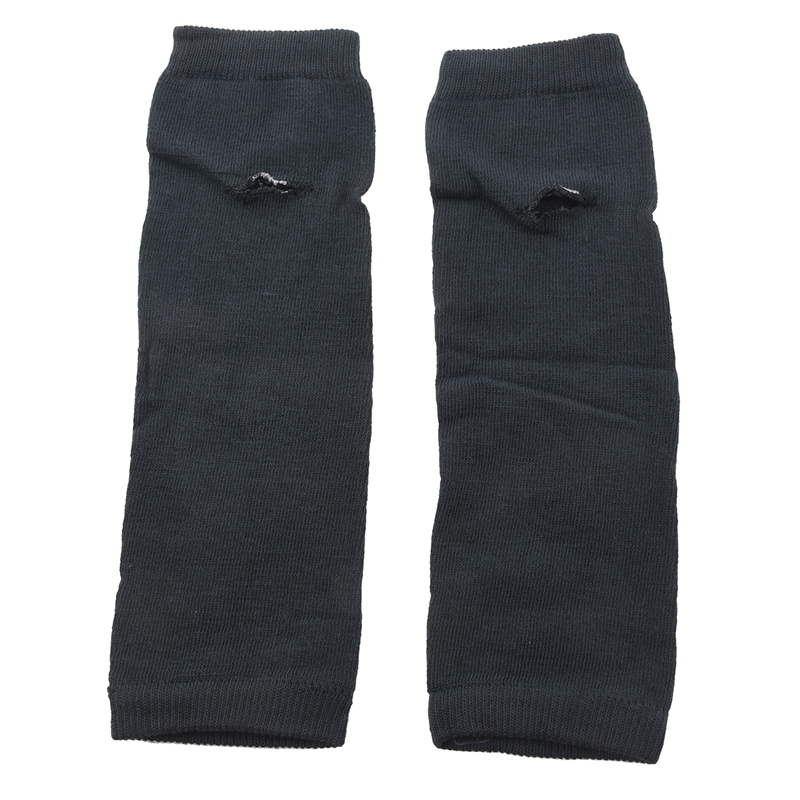 

Dark Gray Half finger Elastic Winter Thick Arm Warmers Gloves for Ladies